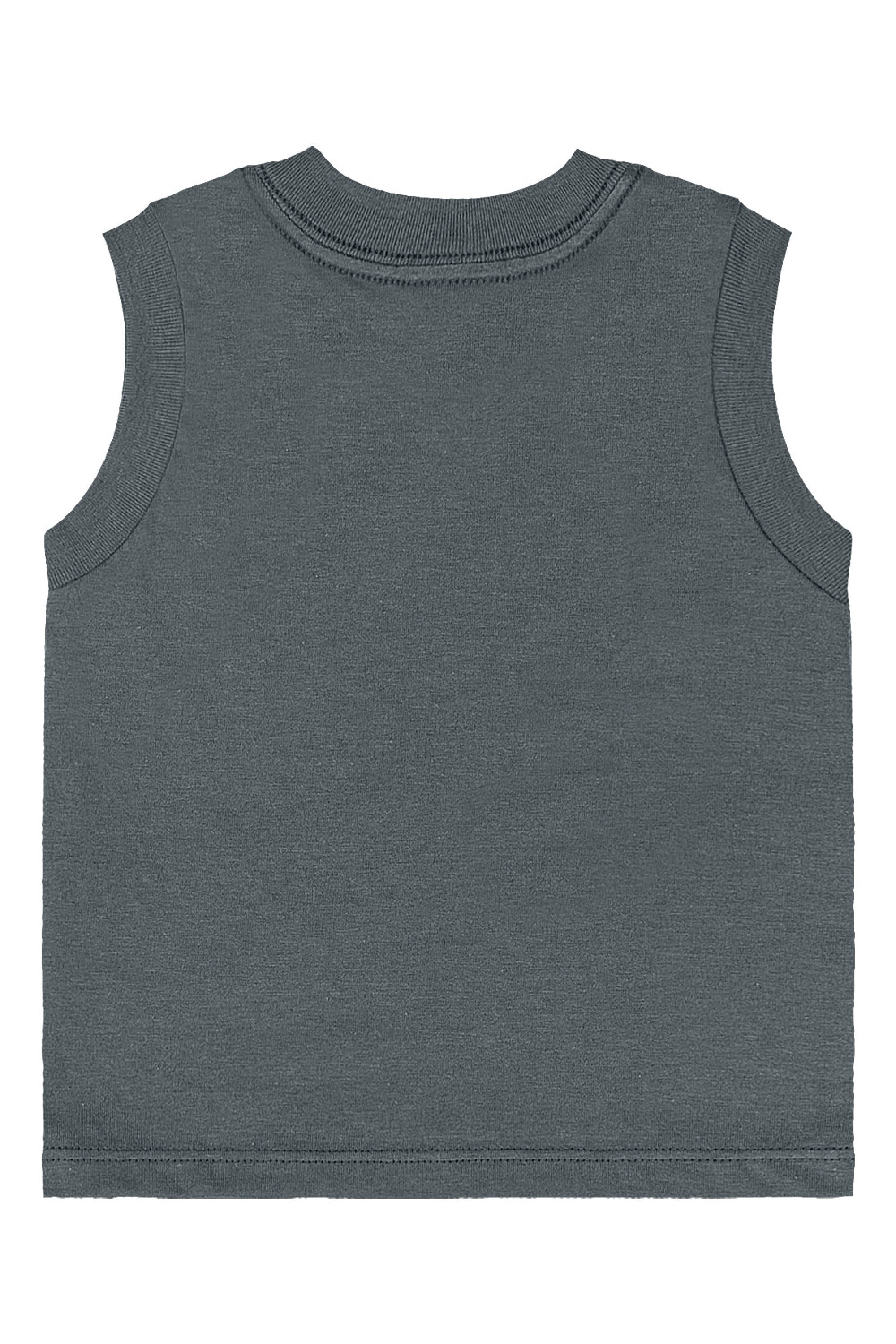 Conjunto para Bebê Menino Regata Shark e Bermuda (Cinza) Quimby - Imagem 35